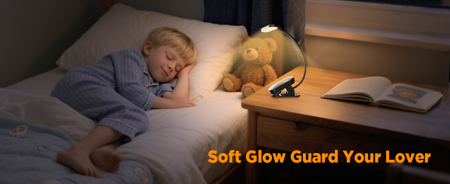 book light clip on,Soft Glow Guard Your Lover