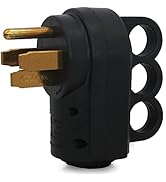 Veepeak 50 Amp RV Plug Male Replacement NEMA 14-50P Heavy Duty 125V/250V 4 Prong Electrical Power...