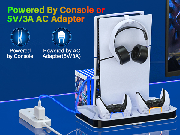 ps5 slim console stand ps5 cooling station for ps5 console