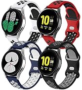 Lerobo 4 Pack Compatible for Samsung Galaxy Watch 4 Band &amp; Galaxy watch 5 Band 40mm 44mm/Galaxy W...
