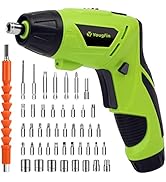 Yougfin Electric Screwdrivers, 3.6V Small Cordless Screwdriver Tool Set with Bright LED Light &amp; F...
