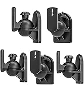 WALI Speaker Wall Mounts, Bookshelf Speaker Wall Mount Brackets, Surround Sound Speaker Mounts, H...