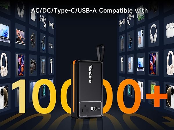 Portable Power Station 99.9Wh Power Bank for Camping Essentials Small Electric Generator