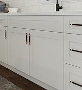 Design House Brookings 30-Inch Sink Base Cabinet, White Shaker