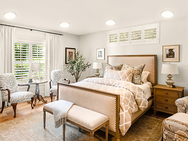 cold white ceiling lights