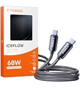 TORRAS USC C to USB C Cable (60W 6FT), Military Grade Tested USB C Charger Cable Fast Charge for ...