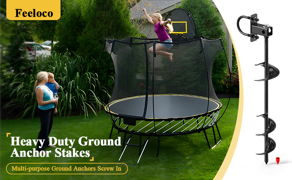 ground anchor screw in stakes