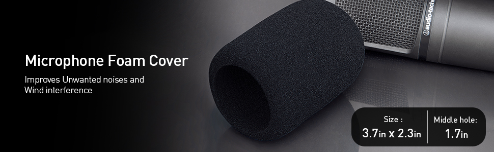 windscreen cover microphone windscreen AT2020 foam sponge cover pop filter windshield Audio Technica
