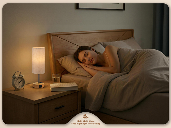 Touch Bedside Table Lamp with Memory