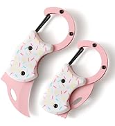 Pink Pocket Knife for Women Men,Cute Keychain Box Cutter,Mini EDC Knives for Everyday Carry,Foldi...