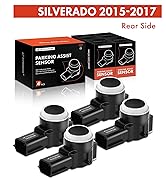A-Premium 4-PC Rear Reverse Backup Parking Assist Sensor Compatible with Chevy, Cadillac, Buick &amp;...