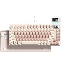 Womier 75% Wireless Mechanical Keyboard, Creamy Keyboard Gaming QMK/VIA, CNC Aluminum with 8000mAh B...