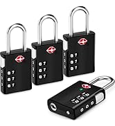 LUGGEX Luggage Locks, TSA Locks for Luggage, Luggage Locks TSA Approved, Combination Lock, One-Bu...