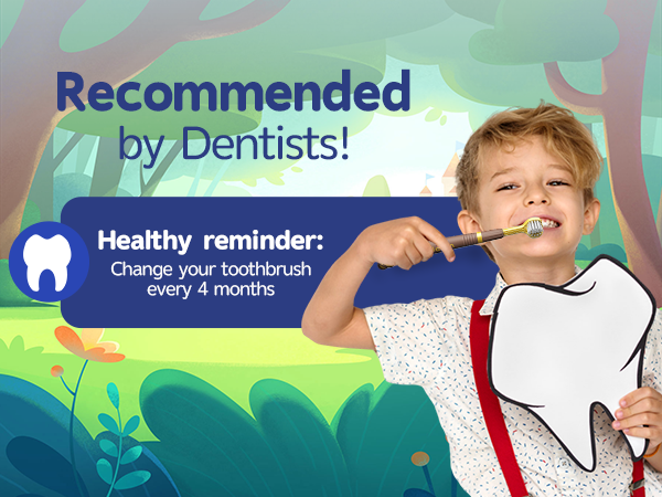 kids 3 sided toothbrushes