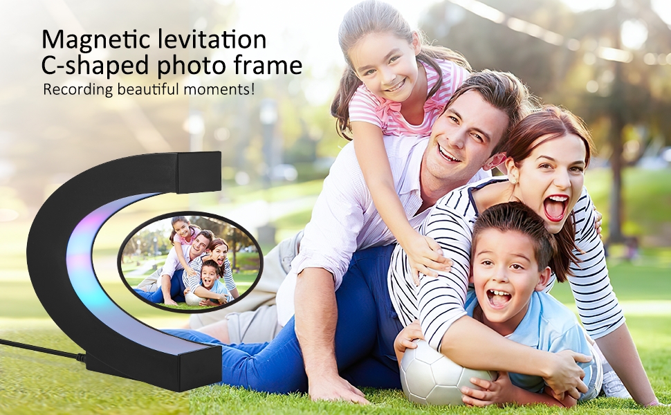 Levitating photo frame, Levitating floating picture frames, levitating rotating photo frame