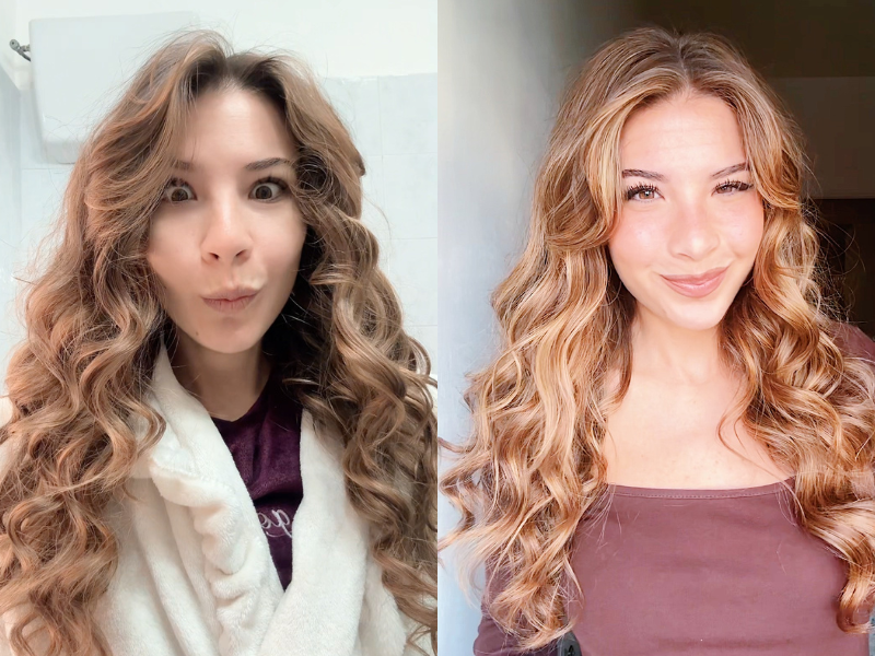 octopus heatless curler for overnight curls no heat damage curls for long hair medium hair short