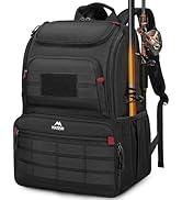 MATEIN Fishing Backpack Tackle Box, Water Resistant Tackle Backpack Boys Fishing Bags with Cooler...