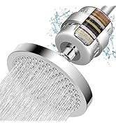 Nuodan Filtered Shower Head, High Pressure Rain Shower Head Filter Set for Hard Water Removes Chl...