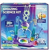 Science Can Science Kit for Kids 8-12 with Unique Lab Station, 50+ Chemistry Experiments &amp; STEM P...