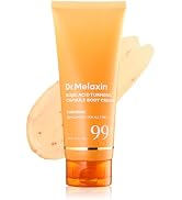 Dr.Melaxin Kojic Acid Turmeric Body Cream with Ceramides, Brightening Body Moisturizer for Dark S...