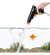 hygger Aquarium Gravel Cleaner, New Quick Water Changer with Air-Pressing Button Fish Tank Sand C...