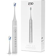 Pop Sonic Pro 2.0 Electric Toothbrush (White), Ultrasonic Toothbrush | 45,000 VPM | Electric Toot...