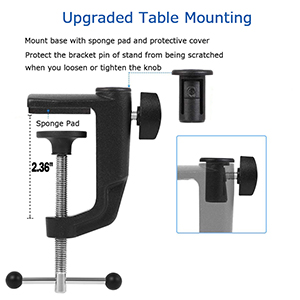 Updated Table mounting
