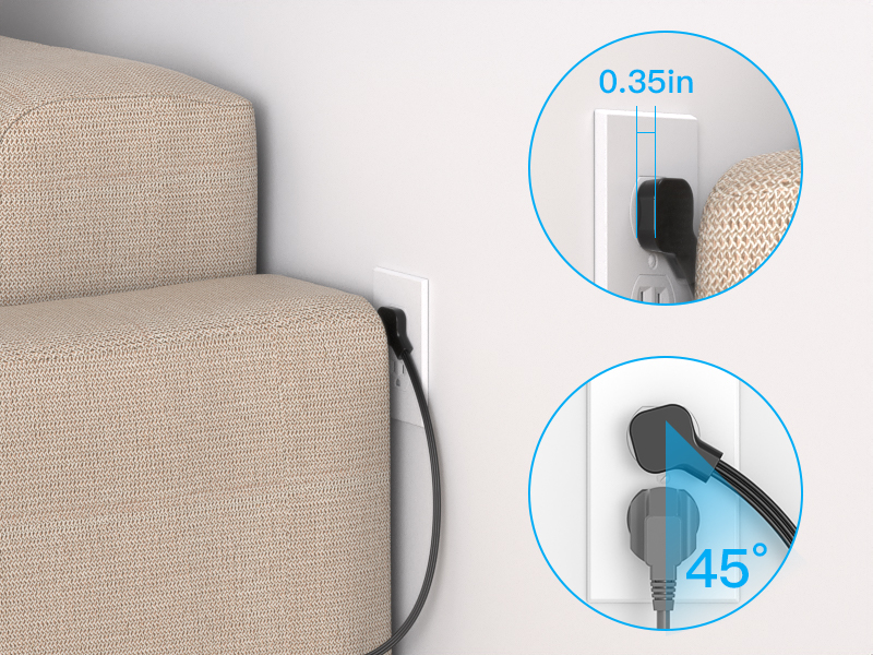 Power Strip Flat Plug