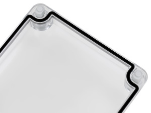 Junction box with clear cover