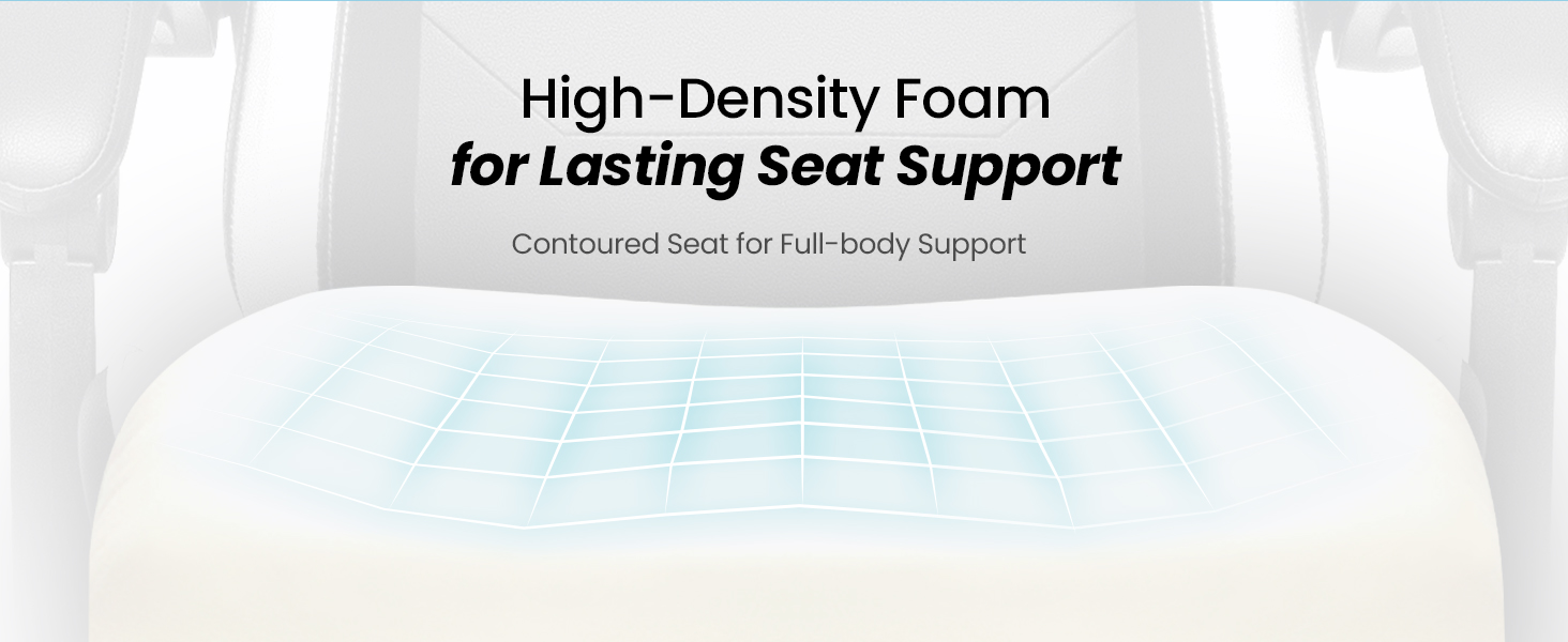 Supportive high back office gaming chair, pu leather gaming chair, supportive cushioning chair
