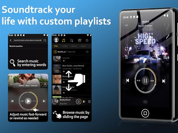 Soundtrack your life with custom playlists