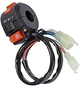 Anxingo Left Handlebar Start ATV Kill Light Starter Switch Fit for 50cc 70cc 90cc 110cc 125cc Chi...