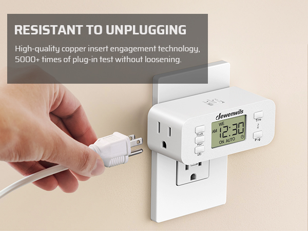RESISTANT TO UNPLUGGING