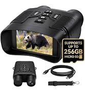Rtek 4K Night Vision Binoculars, 3.0" HD Screen, 6.8X Zoom | Supports 256GB Micro SD, 150-300M da...