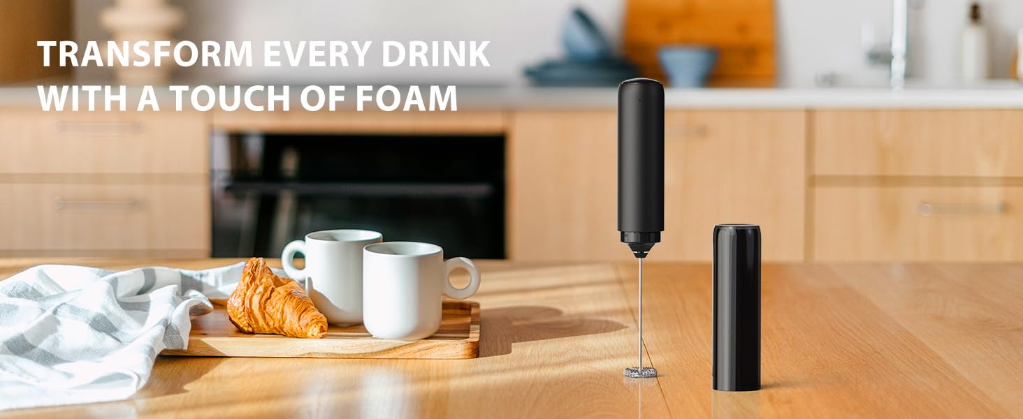 Rechargeable Milk Frother Hanheld