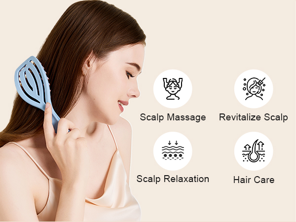 scalp massager brush for hair growth dandruff removal