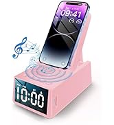 Christmas/Birthday Gifts for Women - Bluetooth Speaker with Clock, Alarm Clock Bluetooth Speaker ...
