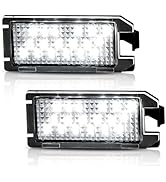 LESAUCE LED License Plate Light Assembly for 2014-2022 Jeep Grand Cherokee Compass Patriot, 6000K...