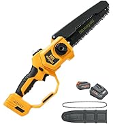 Cordless 8In Chainsaw Compatible with Dewalt 20V 60V Battery, 39Ft/s Electric Portable Chain Saw ...