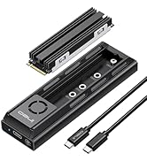 ineo M.2 NVMe SATA SSD 20Gbps Docking Station, 20Gbps External Dockingwith Cooling Fan, M2 PCIe N...