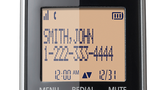 Panasonic KX-TGB812S has a bright amber backlit display