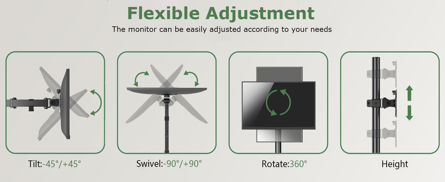 triple monitor mount