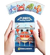 Fullware 16-Piece Rotating Puzzles for Kids 4-6, Toddlers Puzzles 2-4, Road Trip, Airplane Activi...