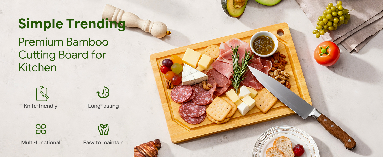 Premium Bamboo Cutting Board