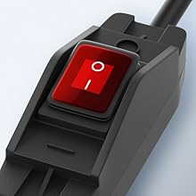 Switched Extension Cord 8 Ft Outdoor 3 Prong Extension Cord with Switch On Off Waterproof