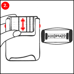 ExcelMark 7820 Easy-To-Turn Date Bands - Step 2