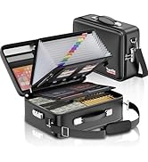 Tamfile Fireproof Document Box, Hard-Shell Case 5200°F Fireproof Water Safe File Box with Lock, 8...