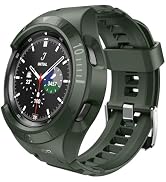 Dexnor Case for Samsung Galaxy Watch 3/4/ 5/4 Classic (2021)/ 5 Pro band [44mm] [45mm] [46mm], Ne...