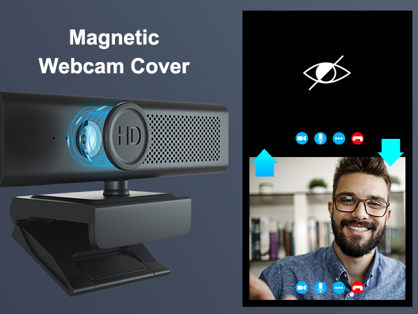 computer camera with speaker and microphone