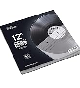 Big Fudge 50x Premium Vinyl Record Inner Sleeves - Clear 3-Ply Album Covers with Anti-Static Rice...